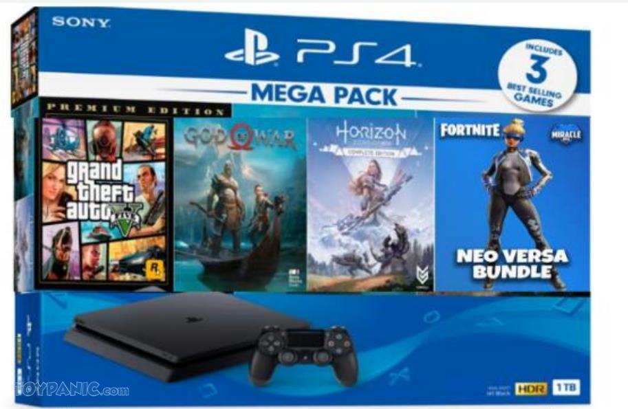 ps4 1tb console with the last of us god of war and horizon zero dawn